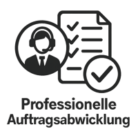 professionelle Auftragsabwicklung als Icon